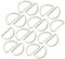 Ruidee 30 Stück Metall D Ringe 38mm D-förmigen Schnallen D Befestigungsringe D Ringe Halbringe für Gurte,Rucksack (D/38mm)