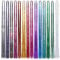 Huiguli Hair Tinsel Glitzer Haarsträhnen Lametta Haare 2100 Haarsträhnen Tinsel Hair Extensions 93cm Glitzer zum Flechten 14Pcs Fairy Haarlametta für Mädchen Bunt Haarteil（Ohne Werkzeug)