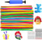 YOUYIKE 100 Stück Modellierballons, Magischer Ballon, Magische Tiere luftballons mit Groß Pumpe und 2 Emoji-Aufkleber, für Geburtstag, Hochzeit, Bachlorette, Fiesta, Aktivität, Clown-Dekoration