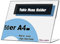 TUKA 50X A4 Quer Acryl Anzeige-Ständer Plakataufsteller, Tischaufsteller Schräg L-Ständer, Prospektständer Werbeaufsteller Flyer-Display Speisekartenhalter aus 2,5mm Acryl Glaskla, TKD8201-A4-50x