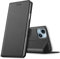Verco Handyhülle für iPhone 15, Premium Handy Flip Cover für Apple iPhone 15 Hülle 6.1 Zoll [integr. Magnet] Book Case PU Leder Tasche, Schwarz