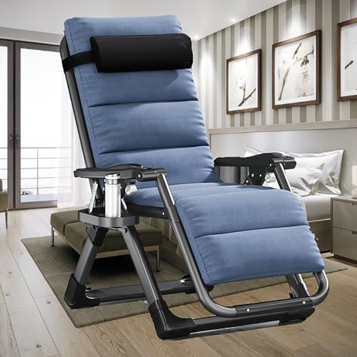 Hoixin Liegestuhl, Liegestuhl Klappbar Garten, Sessel Relaxsessel, Sonnenliege Gartenliege, Liegestuhl Klappbar Stabil Bis 150 kg B