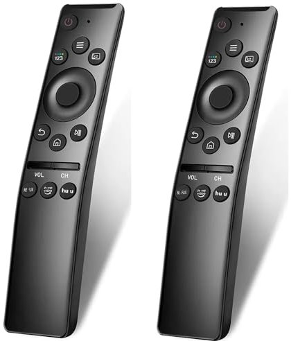 [2 Pack] Universal Remote Control for All Samsung TV LED QLED UHD SUHD HDR LCD HDTV 4K 8K Solar Curved Smart TVs, with Shortcut Buttons for Netflix, Prime Video, hulu