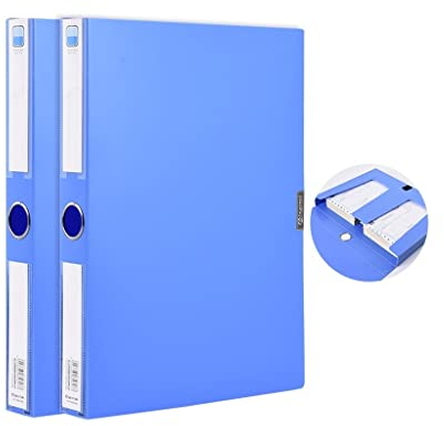 Aktenordner, Schulbedarf, 4er-Pack – Rechnungsmappe for Finanz- und Bürobedarf mit doppeltem Fach – kann etwa 700 Rechnungen aufbewahren – Aktenorganisator im Format 10 x 12,4 Zoll