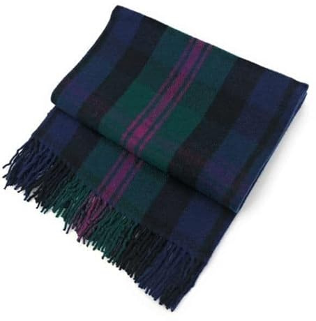 BRAW CLANS TARTANS Wolldecke – Baird-Design – luxuriöser karierter Teppich für Abenteuer zu Hause und im Freien – Reisedecke – schottisches Schottenkaro-Design (88,9 x 155,9 cm)