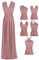 Edaydress Umwandelbares Maxikleid, vielseitig verwendbar, für Party, Hochzeit, Brautjungfer, lange Kleider, 41 Light Polignac, Einheitsgröße