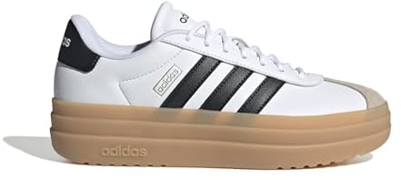 adidas VL Court Bold Shoes, Scarpe Donna, Ftwr White/Core Black/Wonder Beige, 37 1/3 EU