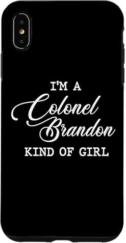 Hülle für iPhone XS Max Jane Austen Literature – Colonel Brandon Kind Of Girl