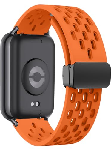 WoPail Armband für Xiaomi Redmi Watch 6 Active/6 Lite/6/5/Band 10 Pro | Silikon Smartwatch Sport ErsatzArmband Magnetisch ,Herren Damen Uhrenarmband für Smart Band 10 Pro/9 Pro/8 Pro