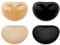 Bra Pad, 2 Pairs Bra Inserts Self-Adhesive Bra Pads, Silicone Breast Lift Sticky Cups, for Bikini Sports, Inserts Removable, For Women Girls Bra Any Cup Cover, Beige Black