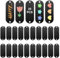25 Stück Hundemarke Rohling Schwarz Dog Tag Rohling Gravur Rohlinge Aluminium Stanzrohlinge Aluminium mit 2 Löchern Blank Laser Tag Erkennungsmarke Metall Schmuckanhänger