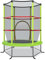 COSTWAY Trampolino Elastico Bambino Ø165 cm in Acciaio, Tappeto Elastico Bambini da Esterno e da Interno, con Rete e Cusicnetti Antiscivolo, Carico Statico 135 kg (Verde, 165 x 191 cm)