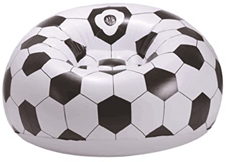 Aufblasbares Sesselsofa Fußball, Faltbar Tragbar Leichtes Pvc für Kinder
