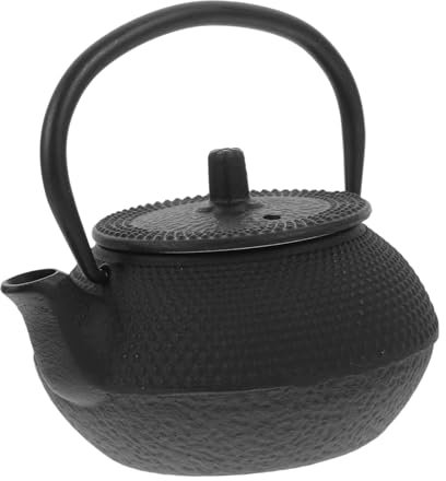 ABOOFAN Gusseisen Metall Teegeschirr Herdplatte Kleine Teekessel Tragbar Hitzebeständig Tee Brauen Topf Ohne Schutz Einfach Zu Bedienen