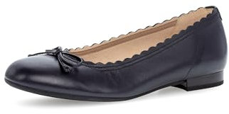 Gabor Damen Klassische Ballerinas, Frauen Flats,Moderate Mehrweite (G),Slip-ons,klassisch elegant,Ballerinen,Pumps,Midnight,37 EU / 4 UK