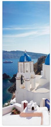 workid 3D Türtapete Türfolie selbstklebend TürPoster PVC Türaufkleber Fototapeten Blaues Haus 77x200 MTHP-04