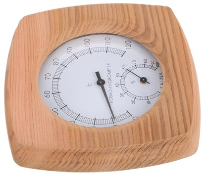 PAMINGONO Sauna Temperature Gauge Hygrometer Bath Steam Accessories Hanging Humidity Gauge for Sauna