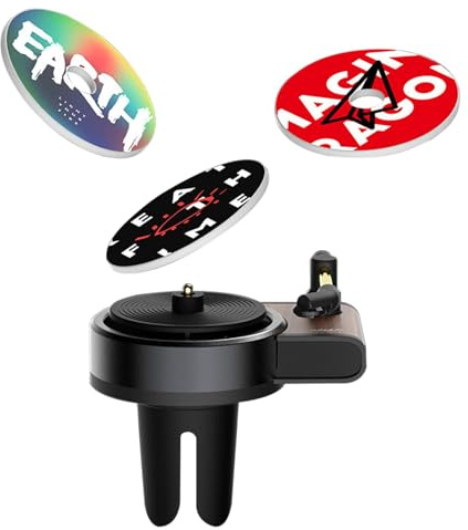 Juego de 2 difusores de fragancia para coche en de tocadiscos, difusor de