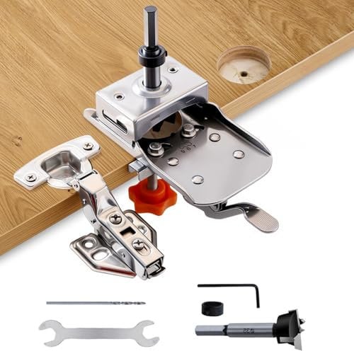 35mm verdeckte Scharnierlehre, Bohrschablone Topfscharnier Bohren Schnell Bohrerführung Locator Topfband Bohrschablone für die Holzbearbeitung von Türen und Schränke