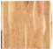 Myheimly Tischplatte Baumkante Massivholzplatte Massivholz Akazie 58x(50-60) x3,8 cm