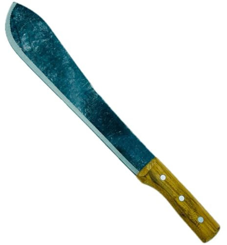 Machete Professionale con Fodero - Lama in Acciaio e Manico in Legno - Strumento da Taglio Outdoor Resistente per Campeggio (Art. 317 Machete)