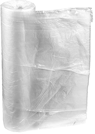 SEWACC Bâche Plastique Protection Meubles Anti-poussière 1,8x20 M Revêtement Sol Imperméable Usage Peinture Travaux Rénovation
