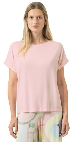 Mey Damen T-Shirt Rundhalsausschnitt Serie Pure Chic | Legere Passform, Überschnittene Ärmel, Satindetails an den Armabschlüssen, Angenehmes Tragegefühl, Gr. XS-XXL