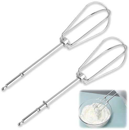 EUREKORA Rührbesen Zubehör für Hamilton Ersatz Schneebesen Kompatibe Rechts Links Drahtgabel Rührbesen mit Vier Drahtstäben Mixer Ersatzteile für Stabmixer Teig Sahne Und Saucen (Drahtstange x 2)
