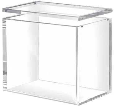 Transparente Display-Tasche - Magnetische Booster-Box, UV-Schutz-Organisator, dauerhafte Schutzabdeckung | Stapelbare Lösung Lagerung für kurze Parfümregal Museum Studieraum Living Closet Tisch
