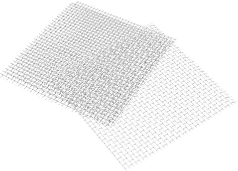 15pcs Aquarium Wire Mesh Moss Wall Stainless Steel 7.5x19cm | Silver Finish, for Java Moss and Christmas Moss, Fish Tank and Aquarium Use, Sturdy Natural Decoration
