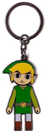 The Legend of Zelda Keychains Zelda - Link with Movable Head Metal Keychain Multicolor