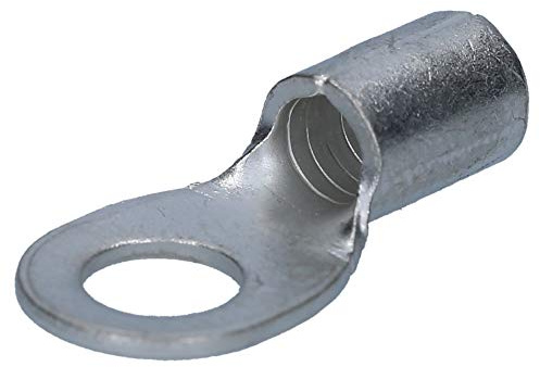10 Stück Cembre S10-M6 unisolierte Ringkabelschuh zum quetschen 10mm² M6 Bolzen | Presskabelschuhe aus geglühtem Kupferband - Crimpkabelschuhe für Auto, Garten und Haus - 10 Stück Quetschverbinder Set