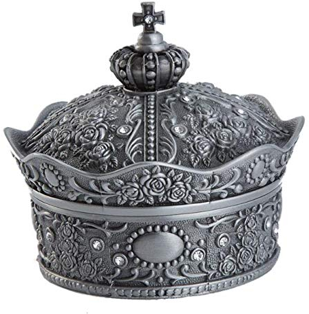 VOANZO Jewellery Storage Organizer - Alloy Crown Make-up Schmuck Aufbewahrungsbox Verschiedene Koreanische Prinzessin Metall Ohrringe Halskette Ring Schmuckschatulle