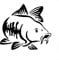 Auto Sticker Karpfen Fisch Aufkleber Angelsticker Angeln Fish Fishing 15x13.5 cm