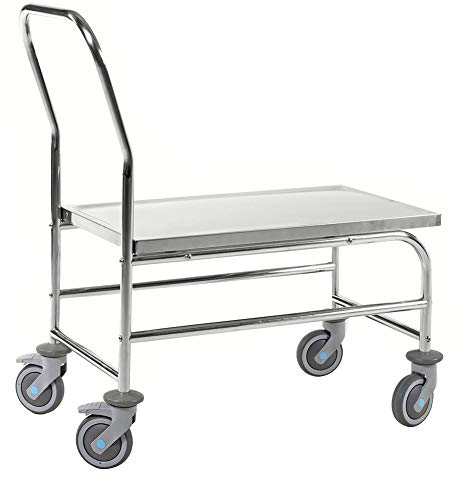 Edelstahl-Plattformwagen LxBxH 880 x 500 x 965 mm, Traglast: 100 kg, C3