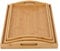 Vencier Bamboo Serving Trays - Set of 3 | Wooden Platters | Raised Edges & Lightweight | Perfect for Breakfast in Bed & Tea | Board with Handles