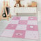 Carpetsale24 Kinderteppich Modern Prinzessin-Design Pink 80 x 120 cm - Kurzflor Teppich Kinderzimmer Waschbarer Spielteppich Babyteppich für Jungen und Mädchen Extra Weich und Antiallergen Läufer Flur