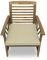chilly pilley Stuhlkissen Gartenkissen Gartenstühle Stuhlauflage Stuhlpolster Sitzkissen Abnembar Bezug Mit Reißverschluss Auflage Set Garten Kissen (4X 50x50x5, Creme)