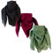 Baumwolltuch Schal Kopftuch Damen Herren Unisex Bandana Halstuch Accessoire Multifunktionstuchviele Atmungsaktiv Gesichtsschutz 100x100 cm (Schwarz & Bordeaux Rot & Dunkelgrün 3er Set)