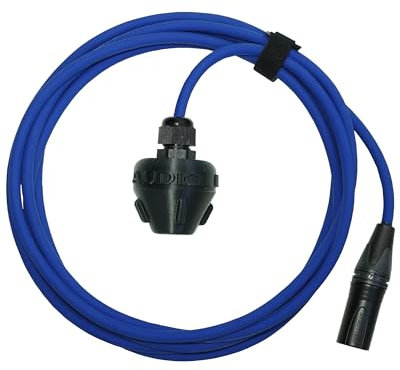 Microfono idrofono a contatto subacqueo modulabile (microfono subacqueo, impermeabile, idrofobo) (3m, XLR)