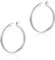 ALEXCRAFT Ohrringe Silber 925 Creolen Damen Große Hypoallergen Chunky Hoops 925 Silber