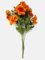 AFS Orange Artificial Marigold Flower & Bud Bush 44cm Tall - Spring Summer Arrangement