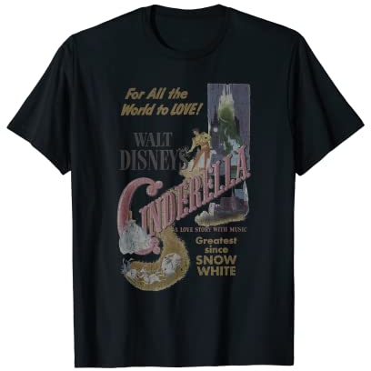 Princess Cinderella Retro Poster T-Shirt