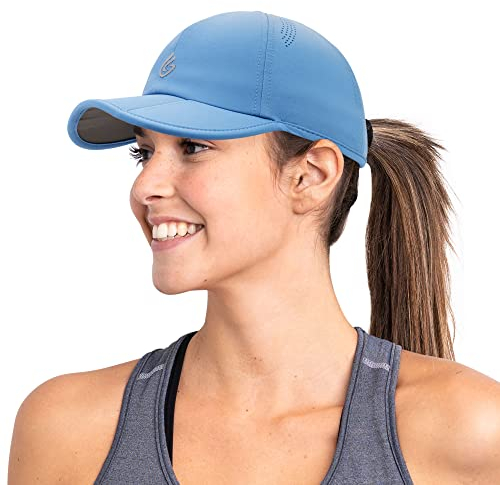 Gisdanchz Basecap Herren Damen Sport Cap Performance Baseball Caps für Damen Herren Laufkappe Laufen Tennis Golf Cap Uv-Schutz-Kappe Running Sommer Cappy Männer, Blauer See