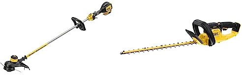 DeWalt Akku-Rasentri mmer & bürstenlose Akku-Heckenschere/Strauchschere (18V, 55 cm Schwertlänge, 25 mm Schnittstärke, Lieferung ohne Akku und Ladegerät), DCMHT563N-XJ