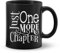 DOTAIN Just One More Chapter Kaffeetasse aus Keramik für Buchliebhaber, doppelseitig bedruckt, lustiges Geschenk für Studenten, motivierende Geschenke für Buchliebhaber, Nerds, Bücherwürmer, 325 ml