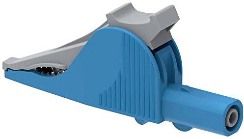 Electro PJP 5066-IEC-CD1-Bl Krokodilklemme Steckanschluss 4mm CAT III 1000 V, CAT IV 600V Blau