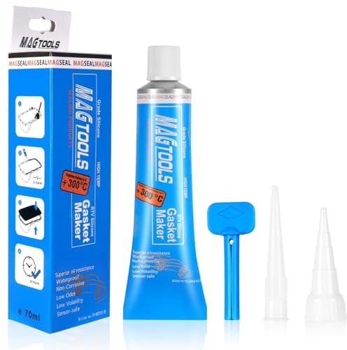 Flintronic Pate a Joint Moteur, 70ml Temperature Silicone Joint Carter Huile Moteur,Joint Silicone d'étanchéité de Service du Moteur Automobile,Silicone Résistant à Haute Température de -60°C to 300°C