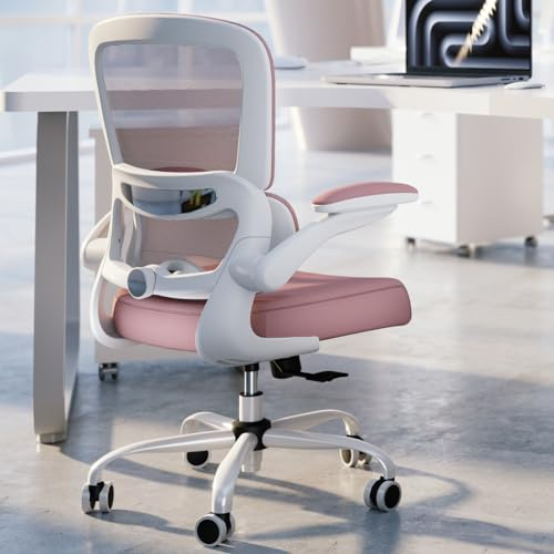 TRALT Bürostuhl Schreibtischstühle Mesh Computer Schreibtischstuhl mit Rollen Ergonomischer Bürostuhl Höhenverstellbar Drehstuhl Arbeitsstuhl (Schwarz)