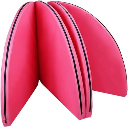 Tanzstange, Tanzstange, Rosa, Stangentanz-Crashmatte, dick 3 cm, 5 cm, 10 cm, runde, faltbare Stangentanz-Fallschutzpolsterung, perfekt für Anfänger und Profis (Farbe: 130 cm/4,3 ft/51 Zoll, Größe: